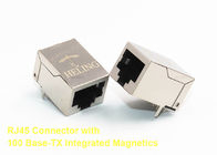 Single Port Integrated Magnetics RJ45 , RJ45 Connector With Integrated Magnetics